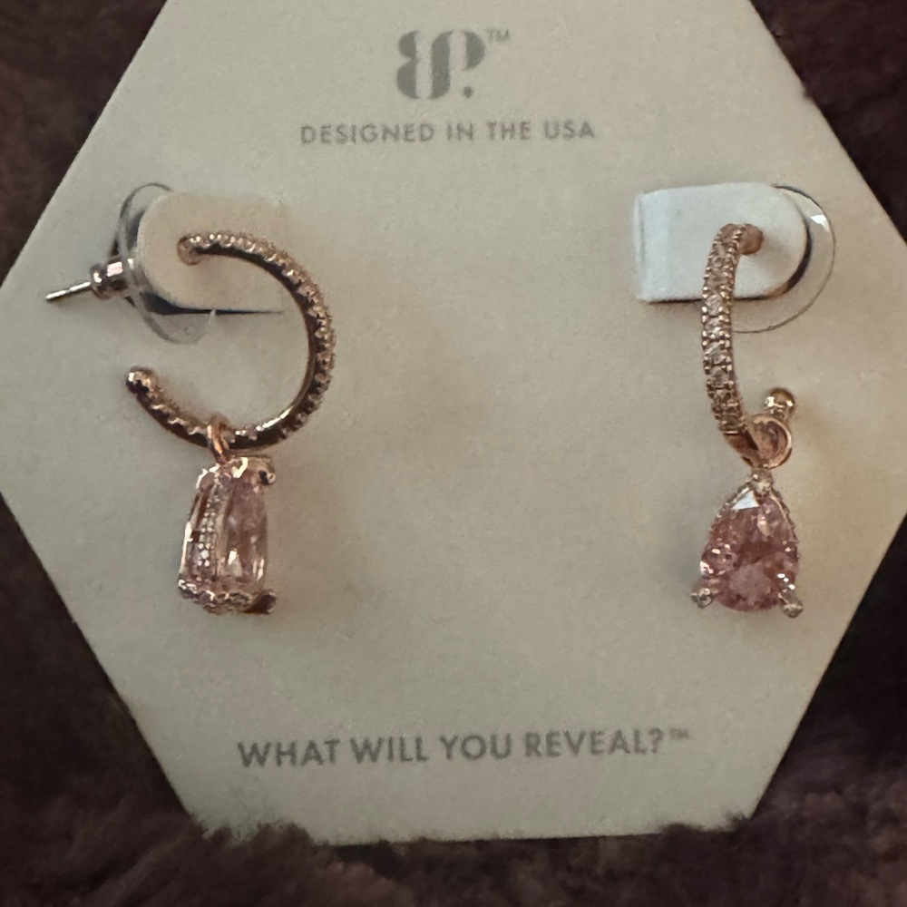 BP Elegant Pink Drop Earrings